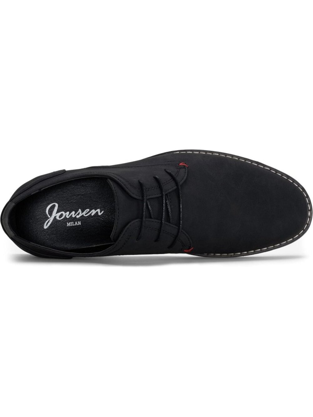Men's Suede Black Breathable Upper Lace Up Retro Business Classic Oxford Shoes - Picture 5 of 6